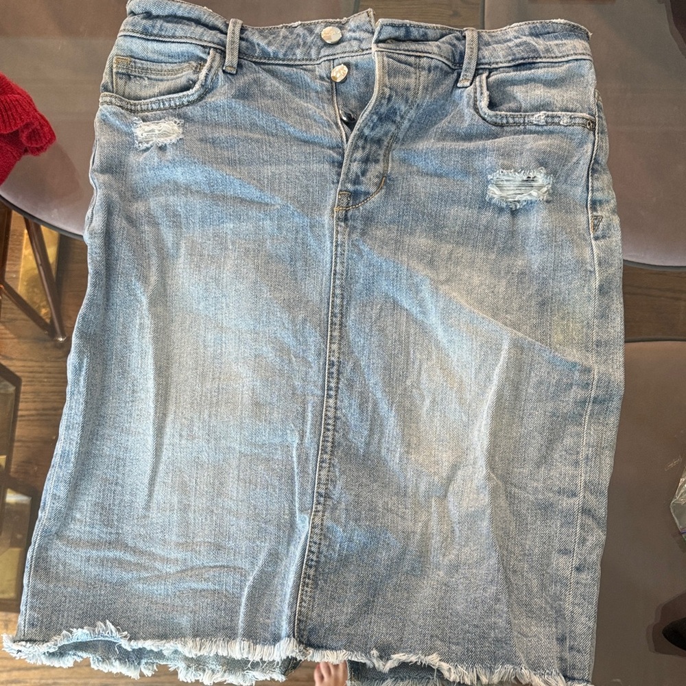 Light Denim Skirt